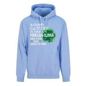 A Good Lawyer Is Like A Four Leaf Clover St Patricks Day Great Gift Unisex Surf Hoodie