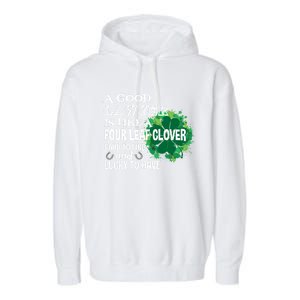 A Good Lawyer Is Like A Four Leaf Clover St Patricks Day Great Gift Garment-Dyed Fleece Hoodie