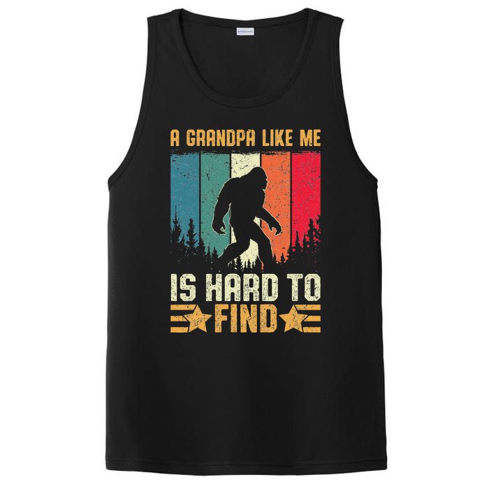 A Grandpa Like Me Is Hard To Find Sasquatch Bigfoot PosiCharge Competitor Tank