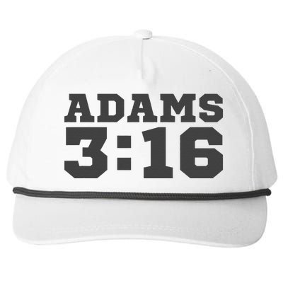 Adams316 Grey Logo Coach Gang Wear Black Graphic Snapback Five-Panel Rope Hat