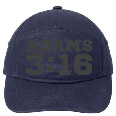 Adams316 Grey Logo Coach Gang Wear Black Graphic 7-Panel Snapback Hat