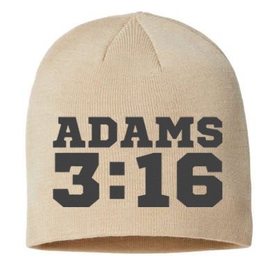 Adams316 Grey Logo Coach Gang Wear Black Graphic Sustainable Beanie