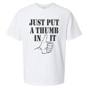 Ammo Gun Lovers Just Put A Thumb In It Sueded Cloud Jersey T-Shirt