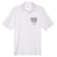 Ammo Gun Lovers Just Put A Thumb In It Men's Origin Performance Pique Polo