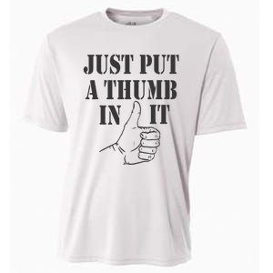 Ammo Gun Lovers Just Put A Thumb In It Cooling Performance Crew T-Shirt