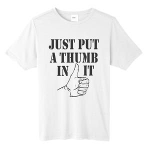 Ammo Gun Lovers Just Put A Thumb In It Tall Fusion ChromaSoft Performance T-Shirt