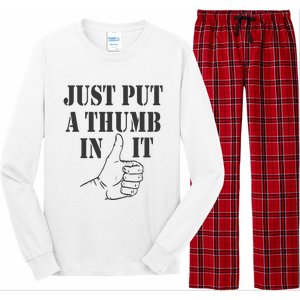 Ammo Gun Lovers Just Put A Thumb In It Long Sleeve Pajama Set