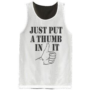 Ammo Gun Lovers Just Put A Thumb In It Mesh Reversible Basketball Jersey Tank