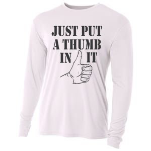 Ammo Gun Lovers Just Put A Thumb In It Cooling Performance Long Sleeve Crew