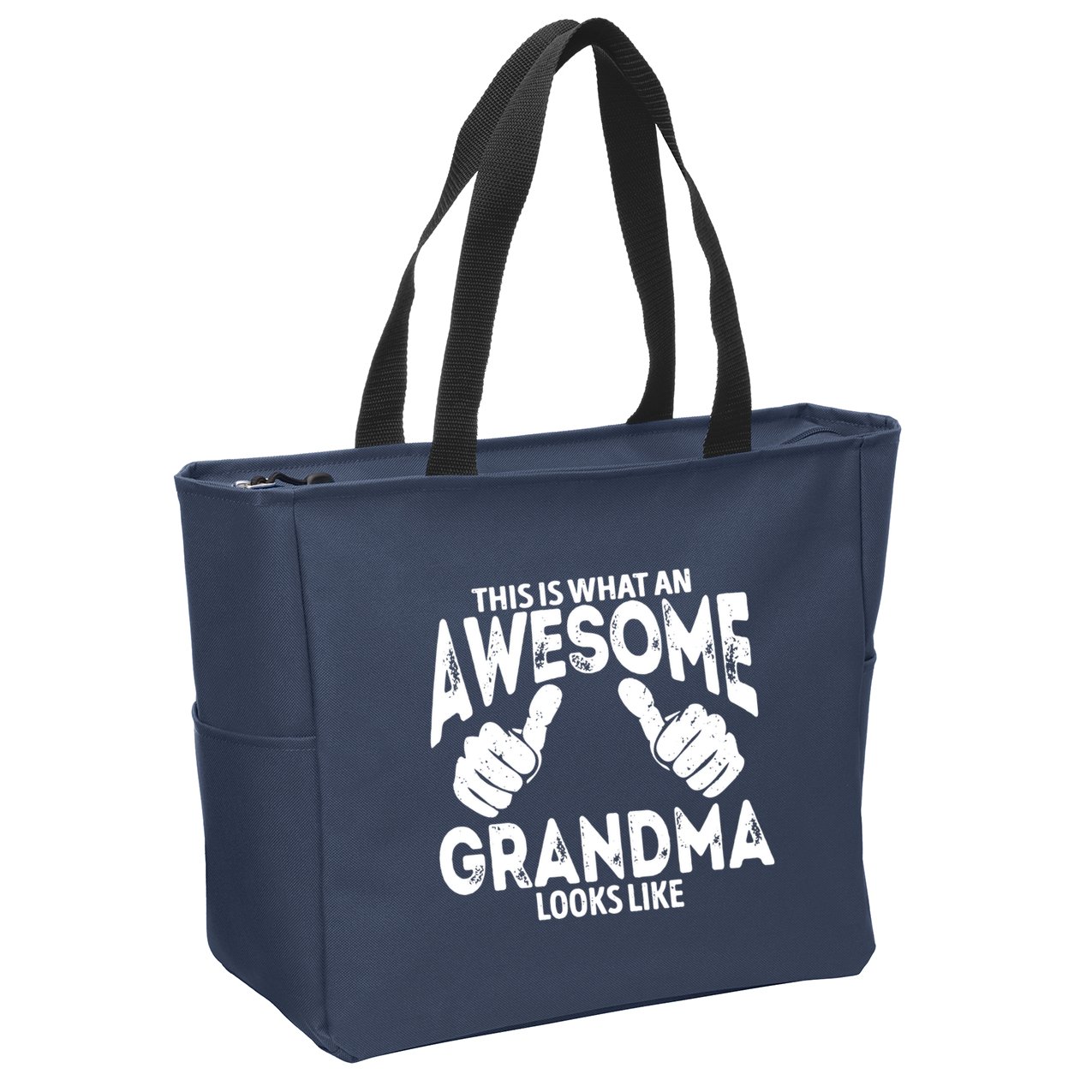 Awesome Grandma Looks Like Zip Tote Bag