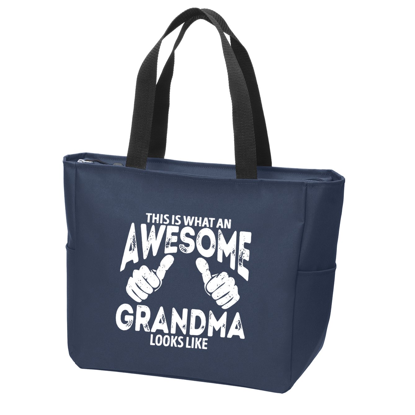 Awesome Grandma Looks Like Zip Tote Bag