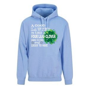 A Good Lawyer Is Like A Four Leaf Clover St Patricks Day Gift Unisex Surf Hoodie