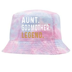 Aunt Godmother Legend Godparent Auntie Funny Aunt Lover Funny Gift Tie-Dyed Bucket Hat