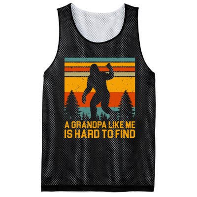 A Grandpa Like Me Is Hard To Find Bigfoot Grandpa Design Mesh Reversible Basketball Jersey Tank