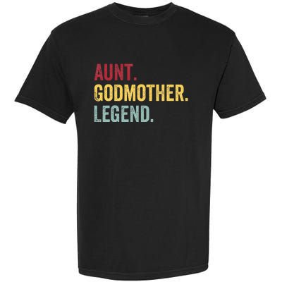 Aunt Godmother Legend Retro Vintage Funny Auntie Mothers Day Garment-Dyed Heavyweight T-Shirt