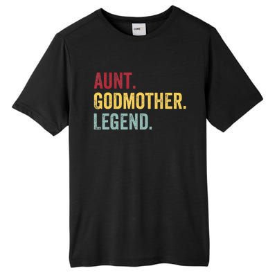 Aunt Godmother Legend Retro Vintage Funny Auntie Mothers Day Tall Fusion ChromaSoft Performance T-Shirt