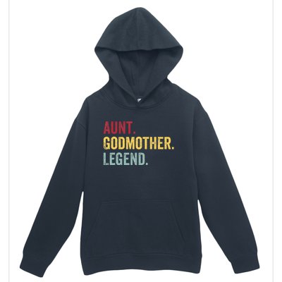 Aunt Godmother Legend Retro Vintage Funny Auntie Mothers Day Urban Pullover Hoodie