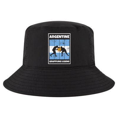 Argentine Grappling Legend With Flag For Argentina Grappling Funny Gift Cool Comfort Performance Bucket Hat