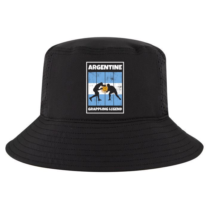 Argentine Grappling Legend With Flag For Argentina Grappling Funny Gift Cool Comfort Performance Bucket Hat