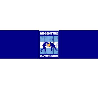 Argentine Grappling Legend With Flag For Argentina Grappling Funny Gift Bumper Sticker