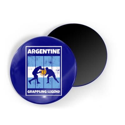 Argentine Grappling Legend With Flag For Argentina Grappling Funny Gift Magnet