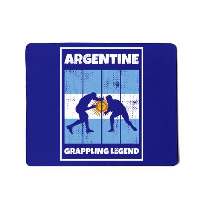 Argentine Grappling Legend With Flag For Argentina Grappling Funny Gift Mousepad