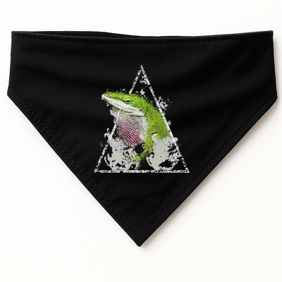 Anole Green Lizard Pet Anoles Reptile Smoke USA-Made Doggie Bandana