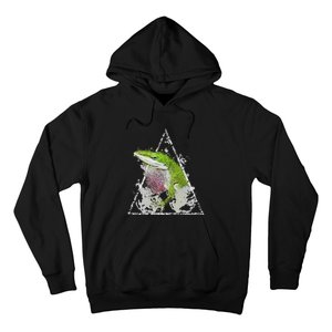 Anole Green Lizard Pet Anoles Reptile Smoke Hoodie