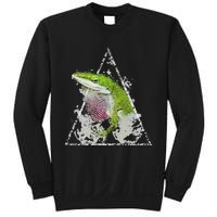 Anole Green Lizard Pet Anoles Reptile Smoke Sweatshirt