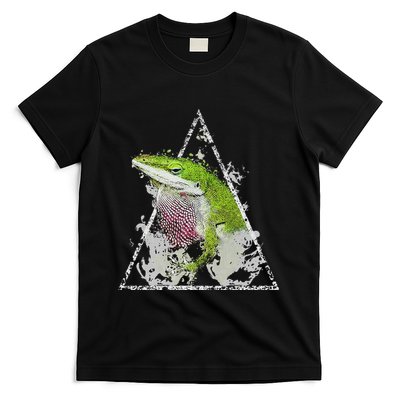 Anole Green Lizard Pet Anoles Reptile Smoke T-Shirt