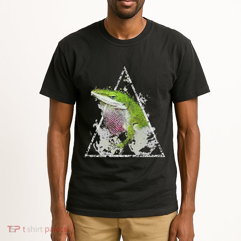 Anole Green Lizard Pet Anoles Reptile Smoke Tall T-Shirt