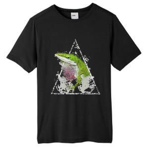 Anole Green Lizard Pet Anoles Reptile Smoke Tall Fusion ChromaSoft Performance T-Shirt