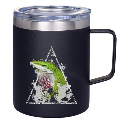 Anole Green Lizard Pet Anoles Reptile Smoke 12oz Stainless Steel Coffee Mug