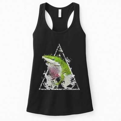 Anole Green Lizard Pet Anoles Reptile Smoke Womens Tank Top
