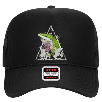 Anole Green Lizard Pet Anoles Reptile Smoke Trucker Hat