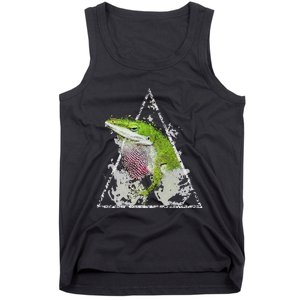 Anole Green Lizard Pet Anoles Reptile Smoke Tank Top