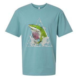 Anole Green Lizard Pet Anoles Reptile Smoke Sueded Cloud Jersey T-Shirt