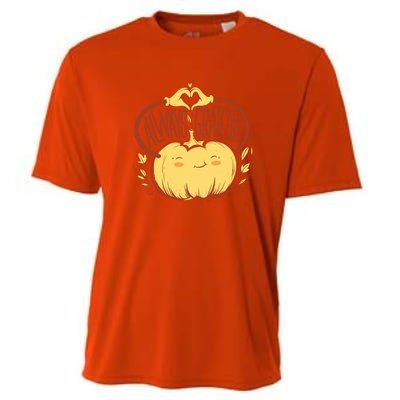 Always Grateful L Cute Happy Pumpkin Thanksgiving Quote Gift Cooling Performance Crew T-Shirt