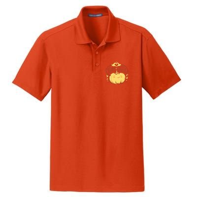 Always Grateful L Cute Happy Pumpkin Thanksgiving Quote Gift Dry Zone Grid Polo