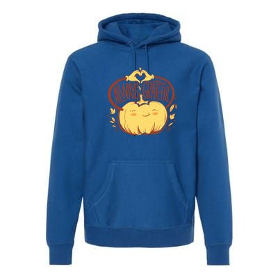 Always Grateful L Cute Happy Pumpkin Thanksgiving Quote Gift Premium Hoodie