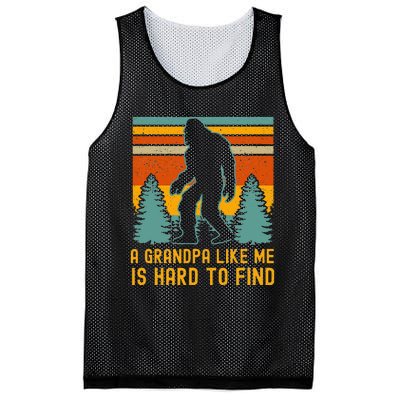 A Grandpa Like Me Is Hard To Find Bigfoot Grandpa Mesh Reversible Basketball Jersey Tank