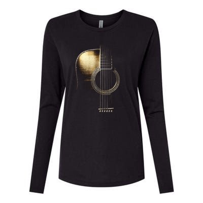 Acoustic Guitar Lite (Please See Description) Womens Cotton Relaxed Long Sleeve T-Shirt