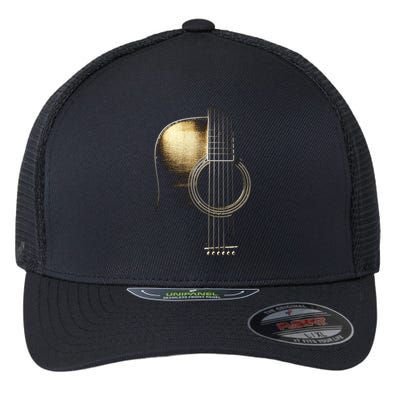 Acoustic Guitar Lite (Please See Description) Flexfit Unipanel Trucker Cap