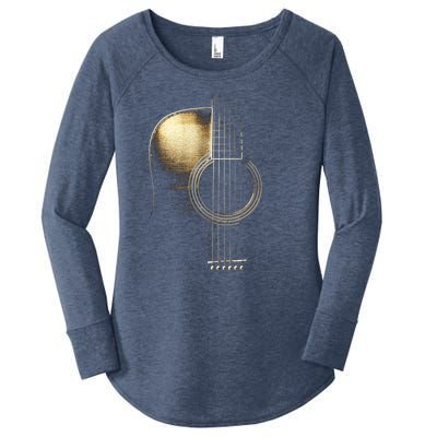 Acoustic Guitar Lite (Please See Description) Women's Perfect Tri Tunic Long Sleeve Shirt