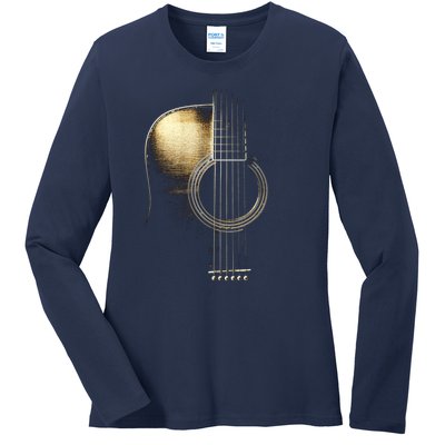 Acoustic Guitar Lite (Please See Description) Ladies Long Sleeve Shirt