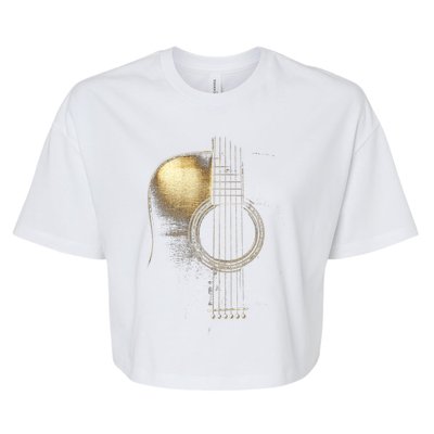 Acoustic Guitar Lite (Please See Description) Bella+Canvas Jersey Crop Tee