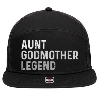 Aunt Godmother Legend 7 Panel Mesh Trucker Snapback Hat