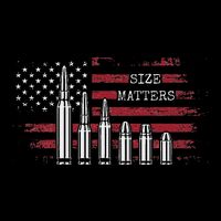 Ammo & Gun Lover  Size Matters Bullets & Caliber Bucket Hat