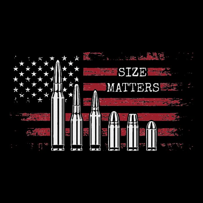 Ammo & Gun Lover  Size Matters Bullets & Caliber Bucket Hat