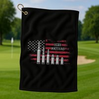 Ammo & Gun Lover  Size Matters Bullets & Caliber Golf Towel